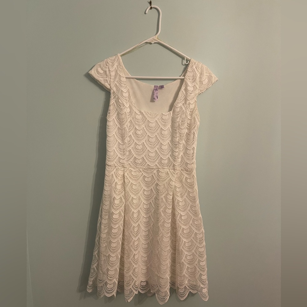 Alya White Lace Dress